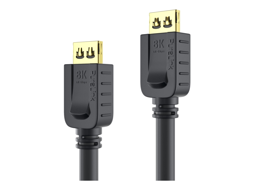 Purelink Pureinstall Series - High Speed - Hdmi-Kabel Med Ethernet - Hdmi Han Låsende Til Hdmi Han Låsende - 1 M - Tripel-Afskærmet - Sort - Rund, 4K