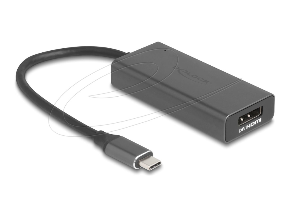 Delock 64316, 0.15 M, Usb Type-C, Hdmi + Displayport, Male, Female, Straight