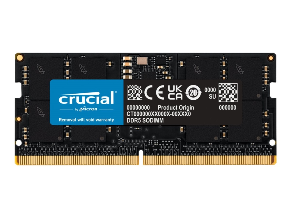 Crucial - DDR5 - moduuli - 16 GB - SO-DIMM 262-nastainen - 5600 MHz / PC5-44800