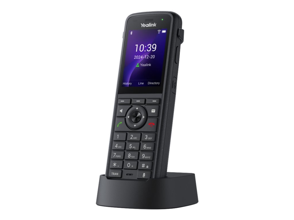 Yealink Ax86r - Trådløs Voip-Telefon - Med Bluetooth Interface Med Opkalds-Id/Opkald Venter - Ieee 802.11A/B/G/N/Ac/Ax (Wi-Fi) / Bluetooth 5.0 - 5-Ve