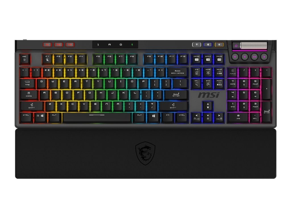 Gaming-Tastatur Schwarz Us/Strike Pro W Silent Us Msi