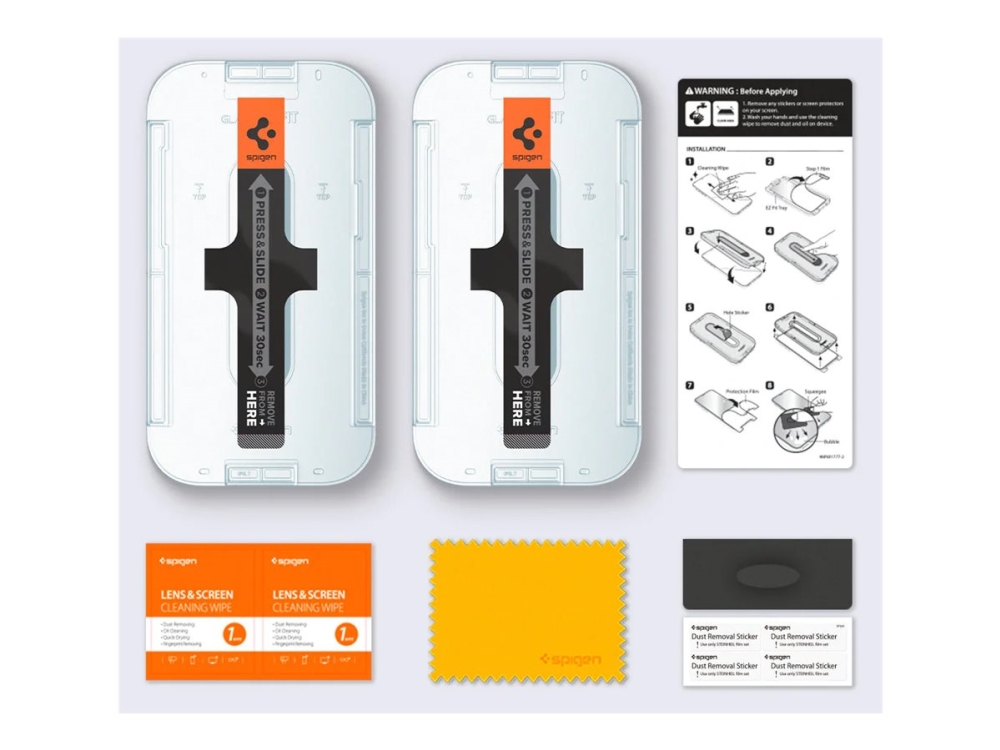 Spigen Glas.Tr Ez Fit - Skærmbeskytter For Mobiltelefon - Glas - For Apple Iphone 13, 13 Pro