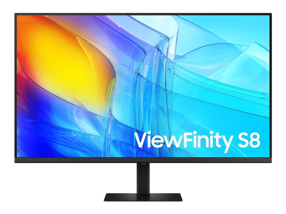 Samsung ViewFinity S8 S37D802EAU - S80D Series - LED-skærm - 37 - 3840 x 2160 UHD @ 60 Hz - VA - 350 cd/m² - 3000:1 - HDR10 - 5 ms - HDMI, DisplayPort - sort