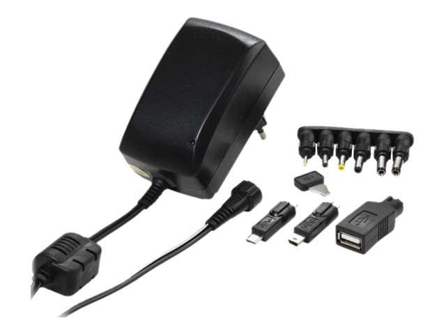 Vivanco PAH 30 - Strömadapter - 27 Watt - 2250 mA - svart | Tele & GPS - Batteri & Laddare - Laddare | GameStuff