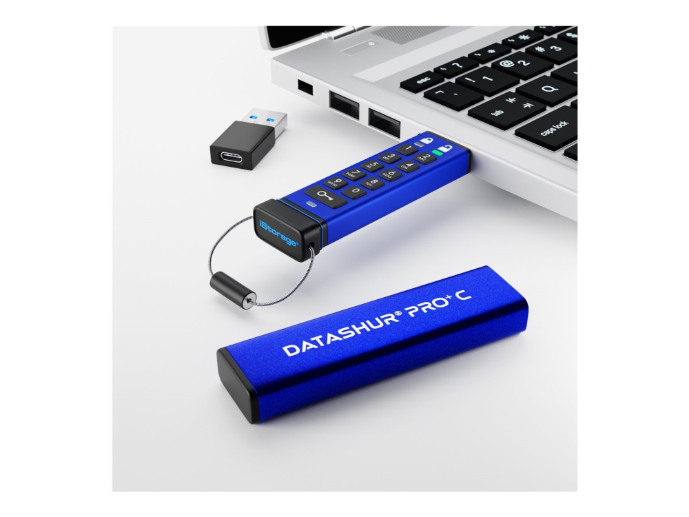 Istorage Datashur Pro+C, 256 Gb, Usb Typ-C, 3.2 Gen 1 (3.1 Gen 1), 310 Mb/S, 25 G, Blau