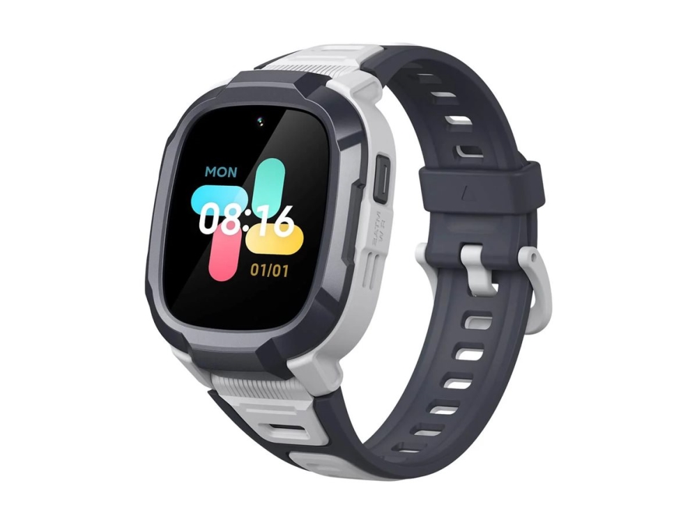 Mibro Kids P6 - Smart Ur Med Rem - Håndledsstørrelse: Up To 248.5 Mm - Display 1.4" - 128 Mb - Bluetooth, Wi-Fi, Lte - 4G - 2 Megapixel Kamera - Grå