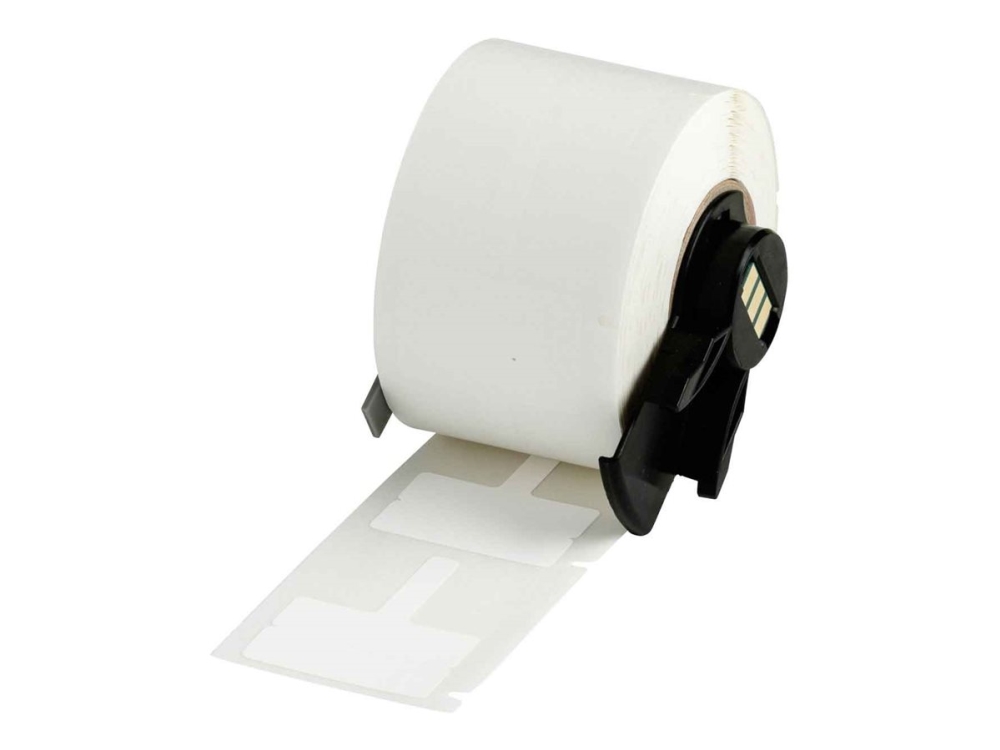 Brady B-425A - Polypropylen (PP) - mat - permanent akryllisk klæbemiddel - hvid - 20 x 30 mm 250 etikette(r) (1 rulle(r) x 250 etiketter - for Brady M710