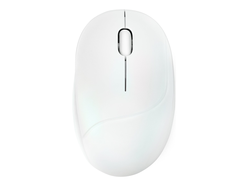 Asus Fragrance Mouse Md101, Ambidextrous, Optical, Rf Wireless + Bluetooth, 2400 Dpi, White