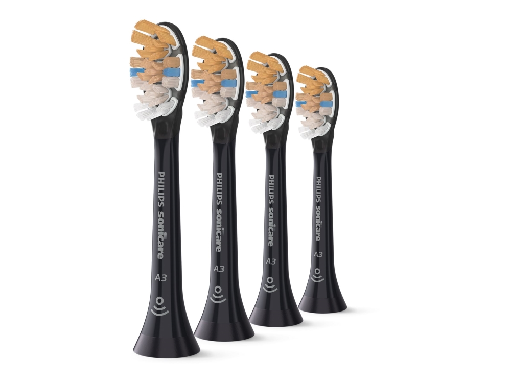 Philips Premium All-In-One Hx9094/88 Bürstenköpfe (4Er-Pack), 4 Stück(E), Schwarz, 3 Monat( E), Weich, 62000 Bewegungen Pro Minute, Philips