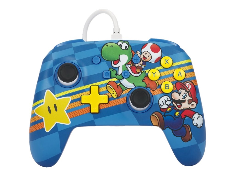 PowerA - Spelkontroll - kabelansluten - Mushroom Kingdom Friends - för Nintendo Switch, Nintendo Switch OLED | Spel - Joystick och spelkontroller - Joysticks | GameStuff