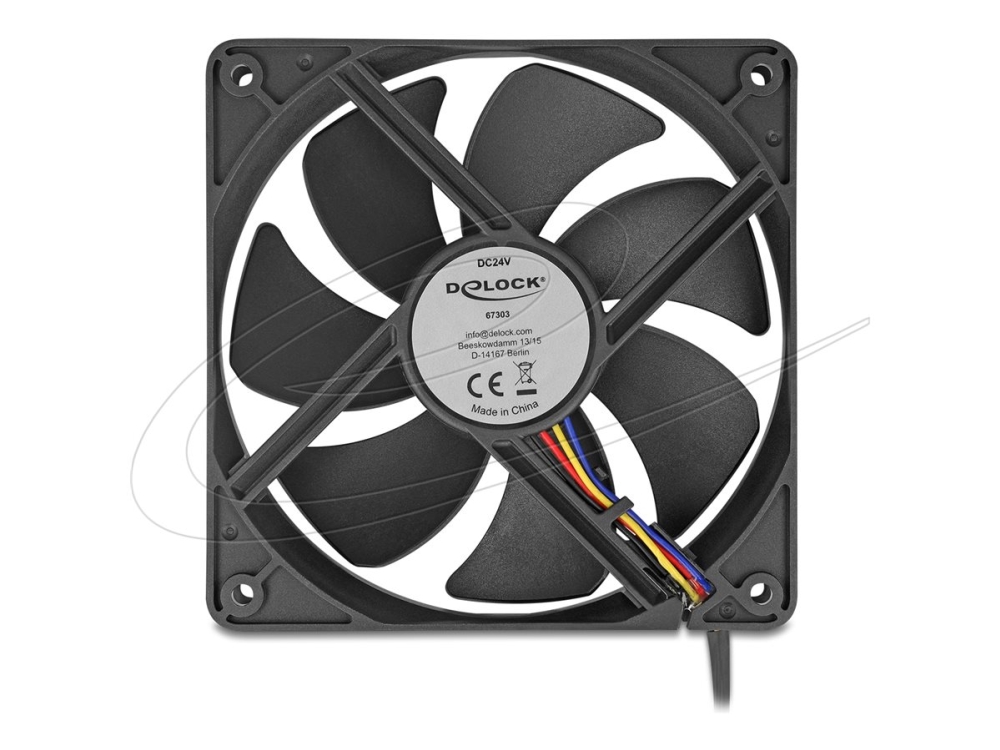 Delock - Einsatz Mit Lüfter - Achsmanschette - 120 Mm - Schwarz