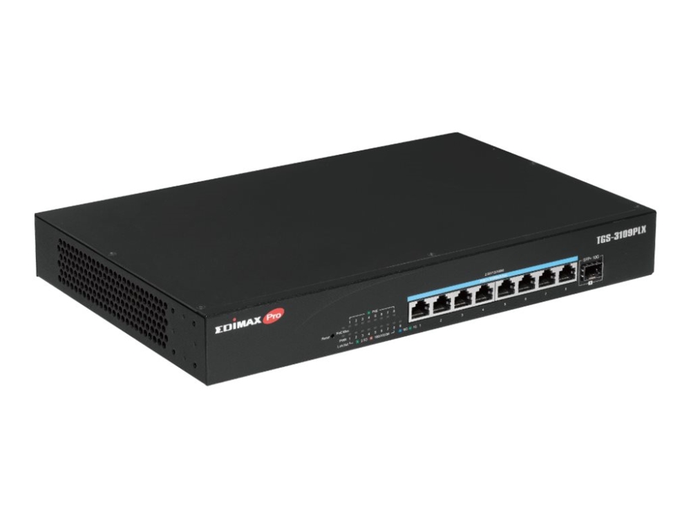 Edimax Tgs-3109Plx 8-Port 2.5Gbe Web Smart Poe++ Switch With 1-Port 10Gbe Sfp+