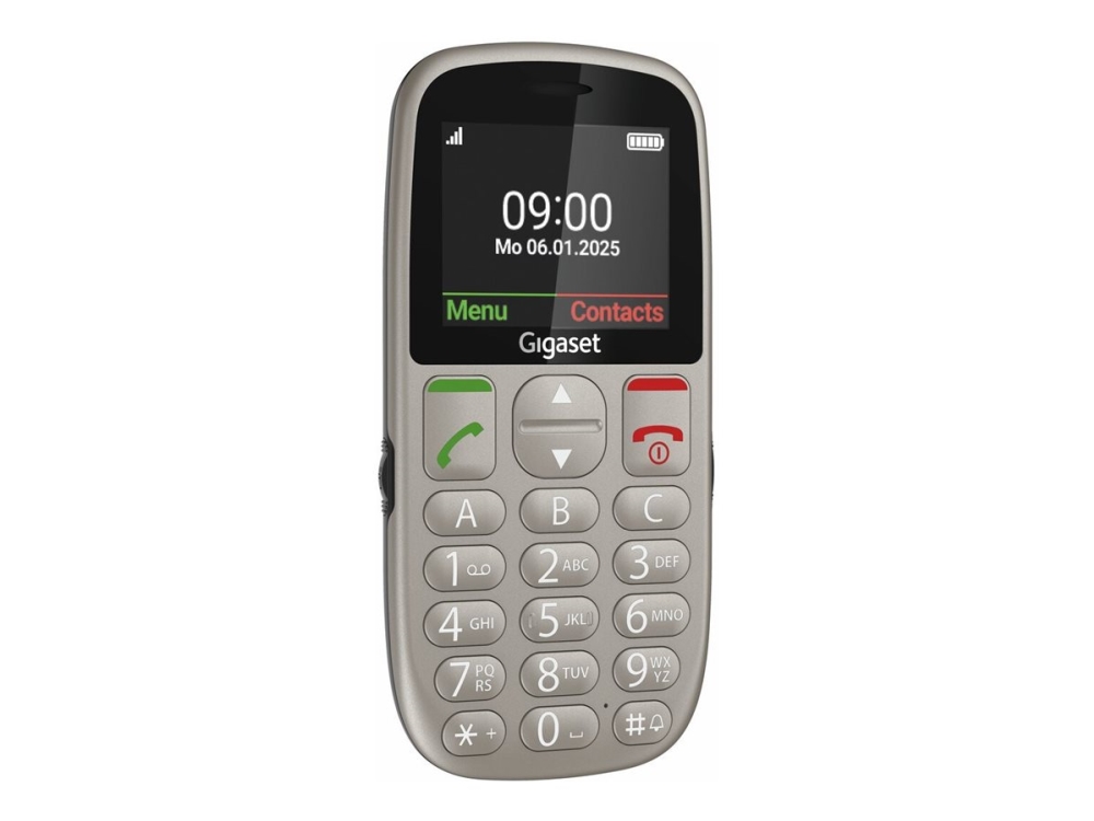 Gigaset Gl395 - Funktionstelefon - Dual-Sim - Ram 32 Mb / Intern Hukommelse 32 Mb - Microsd Slot - Lcd Display (Tft) - 220 X 176 Pixels - Rear Camera