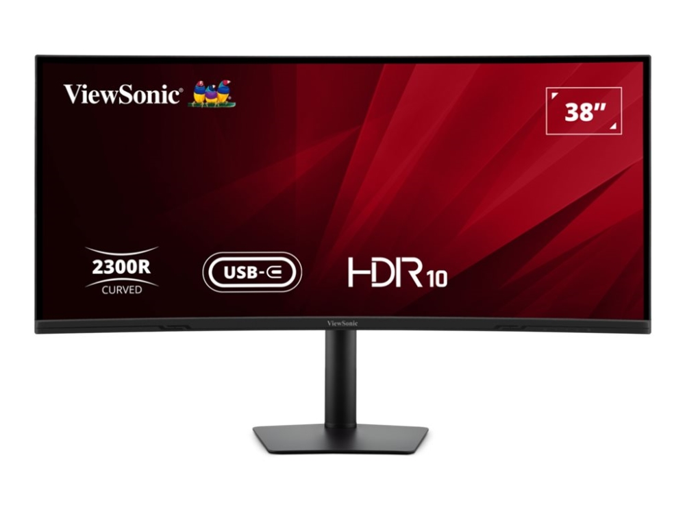 Viewsonic Va3820c - Led-Skærm - Kurvet - 38" (37.5" Til At Se) - 3840 X 1600 Uwqhd+ @ 75 Hz - Ips - 300 Cd/M² - 2000:1 - Hdr10 - 4.785 Ms - Hdmi, Dis