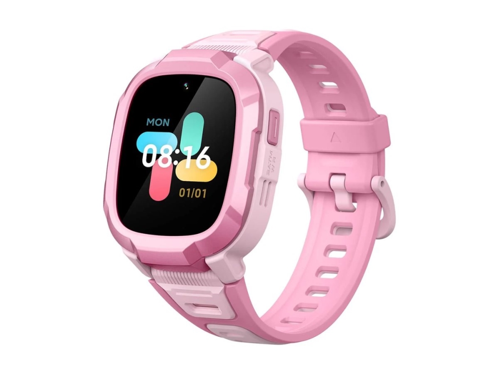 Mibro Kids P6 - Smart klocka med rem - handledsstorlek: upp till 248,5 mm - display 1.4 - 128 MB - Bluetooth, Wi-Fi, LTE - 4G - 2 Megapixel kamera - rosa | Sport & Träning - Pulsklockor & Smartwatches - Smartklockor | GameStuff