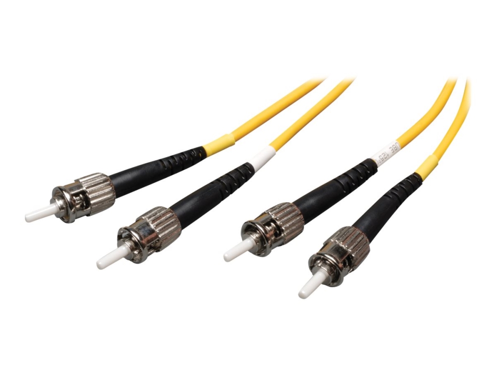 Eaton Tripp Lite Series Duplex Singlemode 9/125 Fiber Patch Cable (St/St), 3M (10 Ft.) - Patchkabel - St Enkelttilstand (Han) Til St Enkelttilstand (