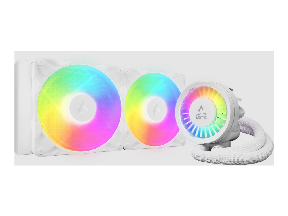 ARCTIC Liquid Freezer III Pro 280 A-RGB - Kylsystem med vätska till processorn - Elementstorlek: 280 mm - (för: AM5, AM4, LGA1700, LGA1851) - copper base with skiving fins - 140 mm - vit | Datorkomponenter - Kylning & moddning - CPU Kylning | GameStuff