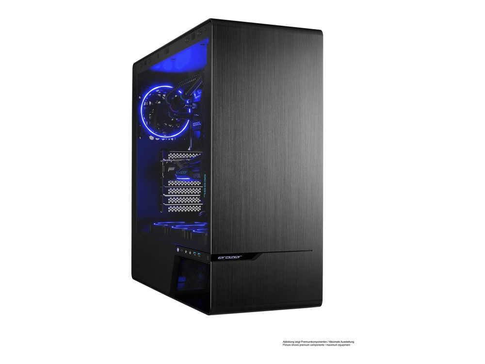 Erazer Enforcer X10 - Tower spel - Core i7 i7-14700KF / upp till 5.6 GHz - RAM 32 GB - SSD 1 TB - NVMe - GeForce RTX 4070 Ti Super - Gigabit Ethernet, 2.5 Gigabit Ethernet, IEEE 802.11ax (Wi-Fi 6E) - Win 11 Home - skärm: ingen - svart | Spel - Gamingdatorer - Stationär | GameStuff