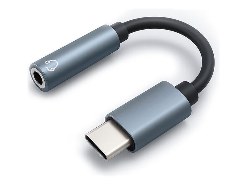 Qoltec Adapter Usb-C | Klinke 3,5Mm | 10Cm | Aluminium