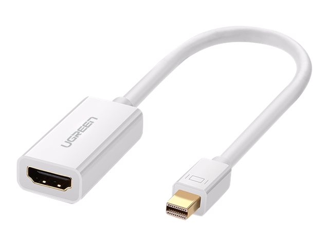 Ugreen - Videoadapter - Mini Displayport Han Til Hdmi Hun - Hvid