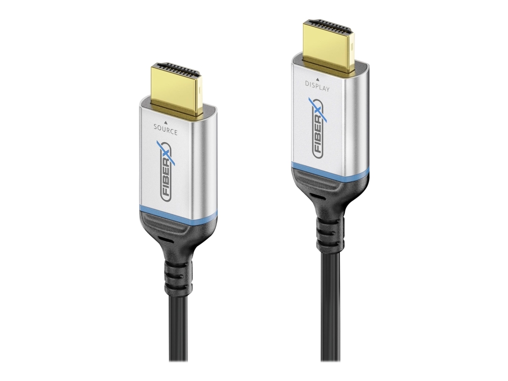 Purelink Fiberx Series Fx-I380 - Ultra High Speed - Hdmi-Kabel - Hdmi Han Til Hdmi Han - 15 M - Hybrid Kobber/Fibertoptik - Sort - Rund, 8K60 Hz (768