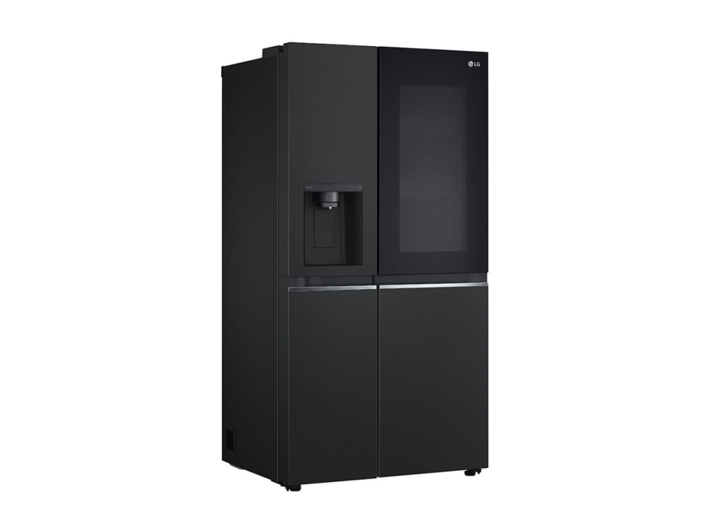 LG GSGV81EPLL - Kjøleskap/fryser - side-ved-side med vannautomat, isdispenser - Wi-Fi - bredde: 91.3 cm - dybde: 73.5 cm - høyde: 179 cm - 635 liter - Klasse E - essence matte black