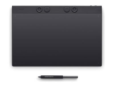 Wacom Intuos Pro - Digitaliserare - stor - höger- och vänsterhänta - 34.9 x 19.5 cm - elektromagnetisk - 3 knappar - trådlös, kabelansluten - USB, Bluetooth | Datortillbehör - Möss & Tangentbord - Ritbord | GameStuff