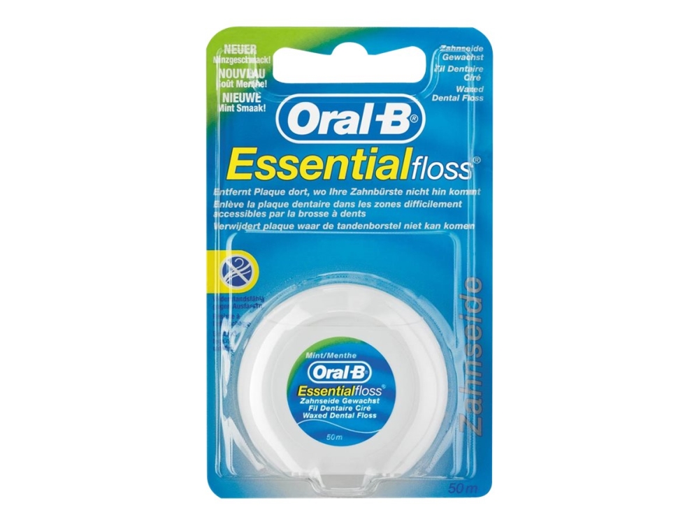 Oral-B Essential Floss (U) dental floss mint 50m | Hälsa - Tandvård - Tandtråd | GameStuff