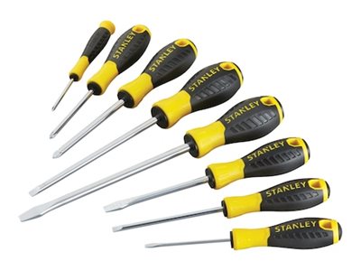 Stanley Essential Flach- Und Kreuzschlitzschraubendreher 8-Teilig (Stht0-60210)