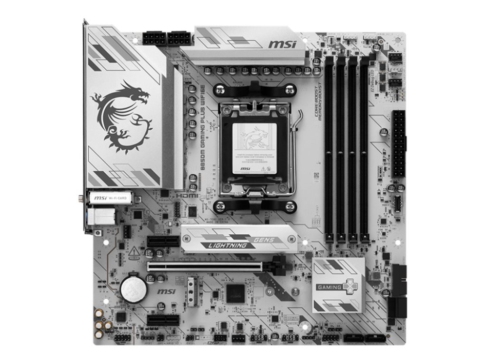 Msi B850m Gaming Plus Wifi6e, Amd, Socket Am5, Amd Ryzen 7000 Series, Amd Ryzen 8000 Series, Amd Ryzen 9000 Series, Socket Am5, Ddr5-Sdram, 256 Gb
