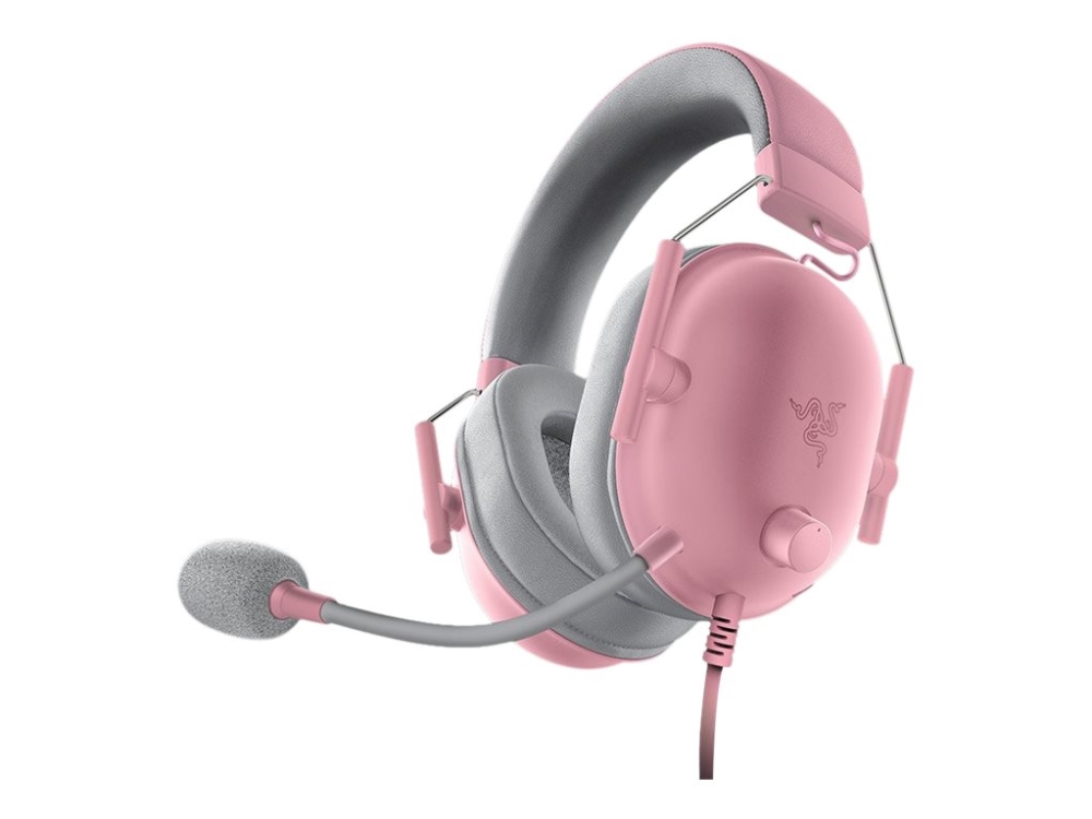 Razer Blackshark V2 X, Kabelgebunden, 12 - 28000 Hz, Gaming, 240 G, Kopfhörer, Grau, Pink