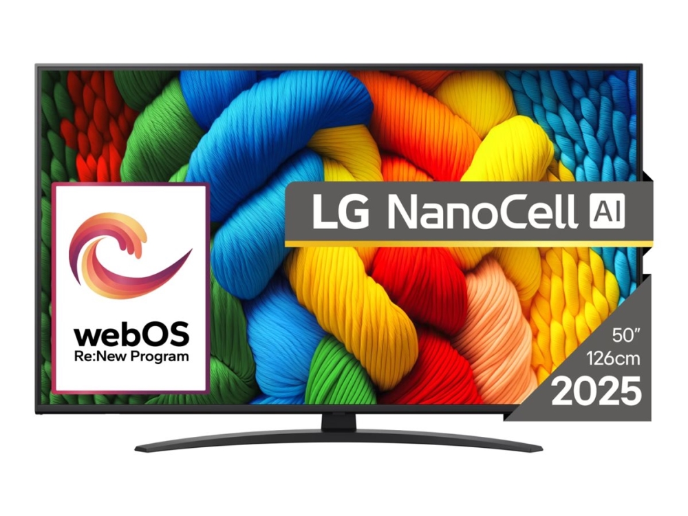 Lg 50Nano81a3a - 50" Diagonal Klasse Nano81 Series Led-Bagbelyst Lcd Tv - Smart Tv - Webos - 4K Uhd (2160P) 3840 X 2160 - Hdr - Direct Led, Nano Cell