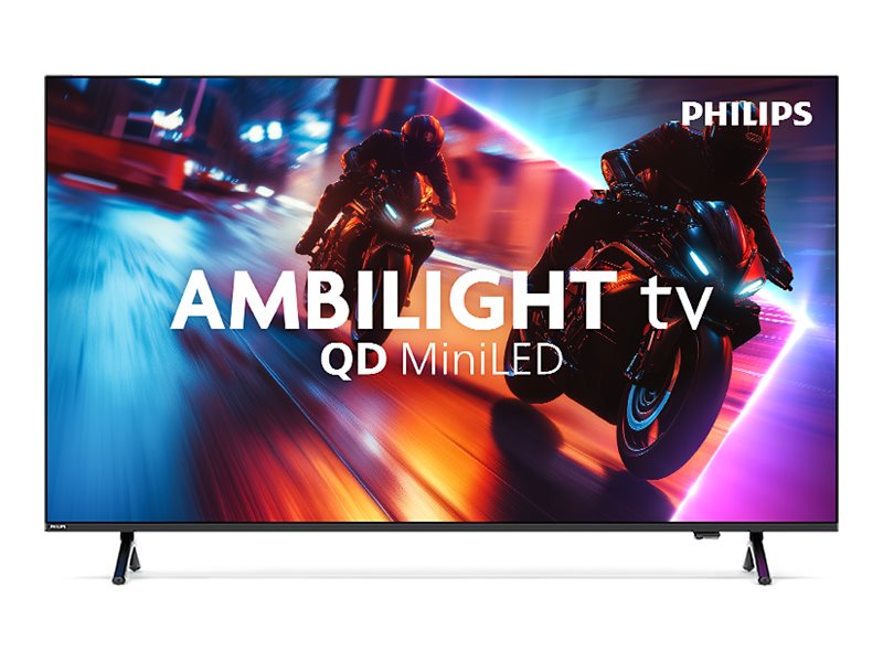 Philips 55MLED910 - 55 Diagonal klass LED-bakgrundsbelyst LCD-TV - QLED - Smart TV - TITAN OS - 4K UHD (2160p) 3840 x 2160 - HDR - Quantum Dot, Mini-LED - svart | Smarta hem - Smart hemkontroll och plattformar - Amazon Alexa | GameStuff