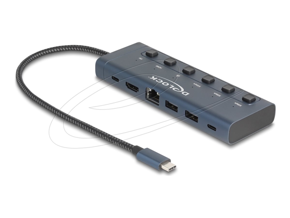 Delock - Dockingstation - Usb-C / Thunderbolt 3 / Thunderbolt 4 - Hdmi - 1Gbe