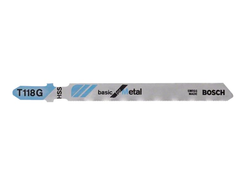 Bosch basic for Metal T 118 G - Sticksågblad - för bladmetall - 3 delar - T-skaft - längd: 92 mm