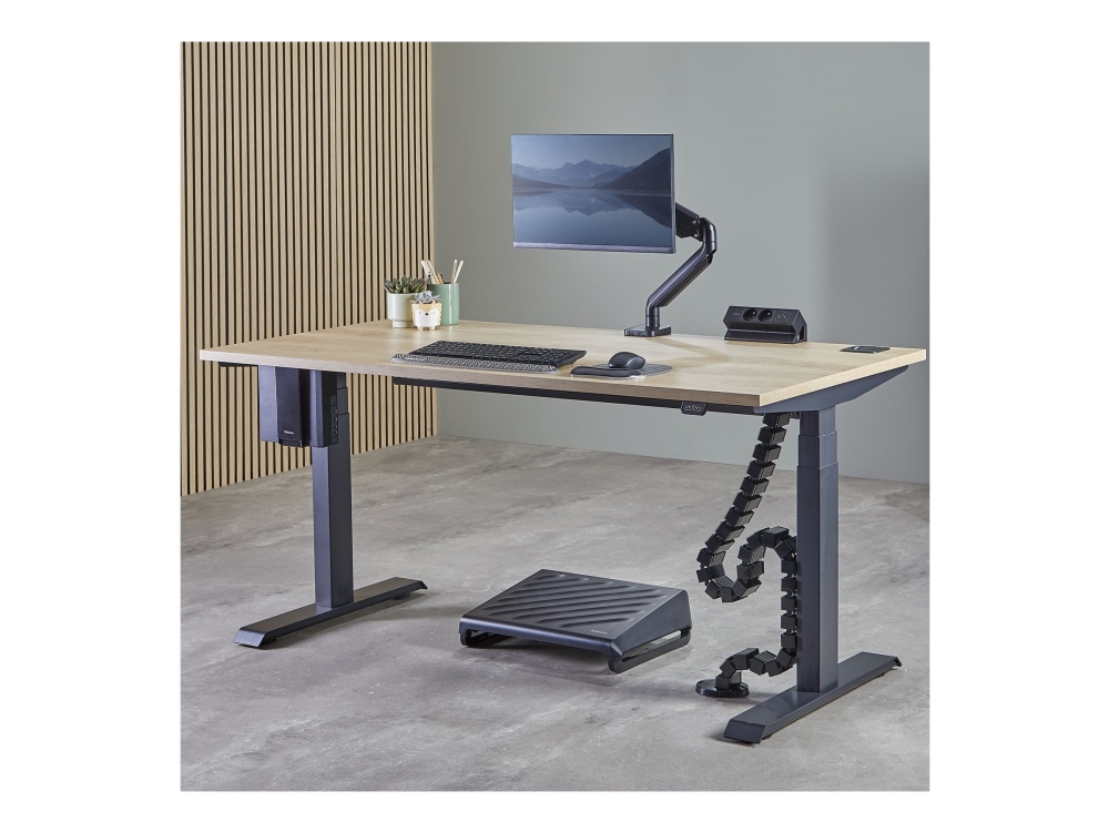 Fellowes 100136875, Under Desk Cpu Holder, 15 Kg, Black, 80 Mm, 102 Mm, 187 Mm