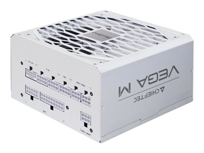 Chieftec VEGA M PPG-1000-CW - Nätaggregat (intern) - ATX12V 3.1/ EPS12V - 80 PLUS Gold - AC 100-240 V - 1000 Watt - aktive PFC - vit