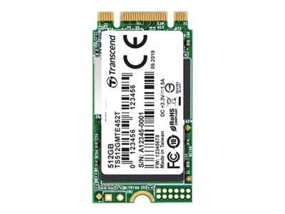 Transcend MTE452T - SSD - 512 GB - inbyggd - M.2 2242 (dubbelsidig) - PCIe 3.1 x2 (NVMe) - AES | Datorkomponenter - Hårddisk & Lagring - SSD | GameStuff
