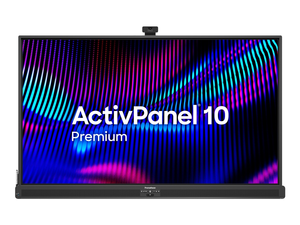 Promethean ActivPanel 10 Premium - 65 Diagonalklasse LED-bakgrunnsbelyst LCD-skjerm - QLED - interaktiv - med berøringsskjerm (multiberøring) / 8-mikrofonsoppstilling - 4K UHD (2160p) 3840 x 2160 - Direct LED - TAA-samsvar