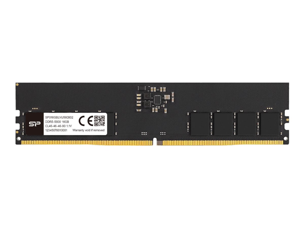 Silicon Power Sp032gblvu560f02 Desktop Dimm, 32 Gb X1, Ddr5, 5600 Mhz, Cl46, 1.1V