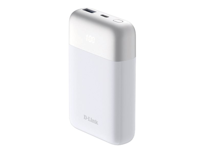 D-Link 10000Mah Power Bank, 10000 Mah, White