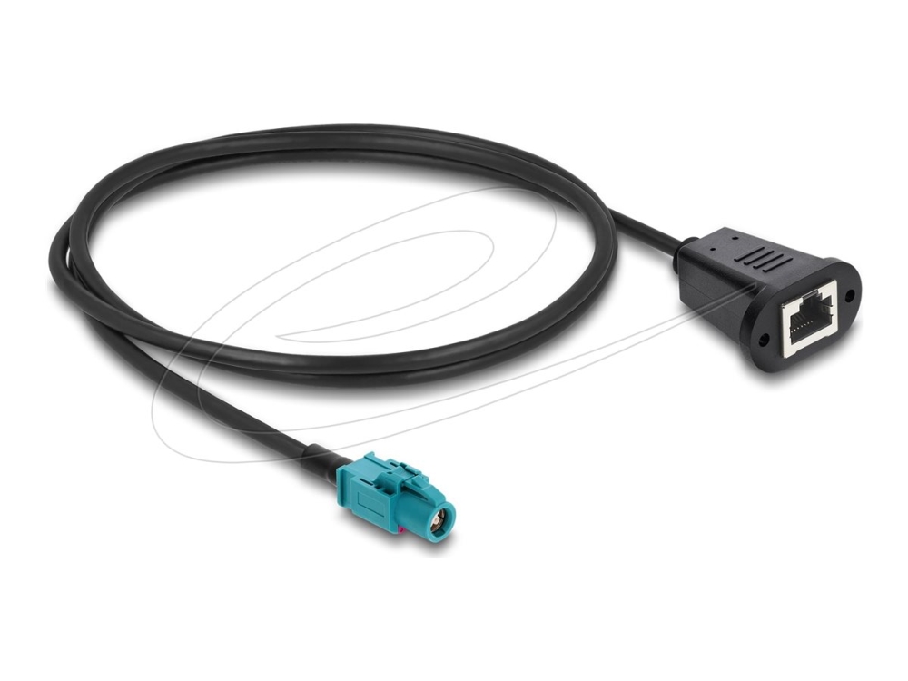 Delock - Netværkskabel - Hsd Z (Hun) Til Rj-45 (Hun) - 1 M - 4,6 Mm - Sort