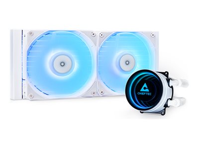 Chieftec Iceberg 240-Rgb-W, All-In-One Liquid Cooler, 12 Cm, White