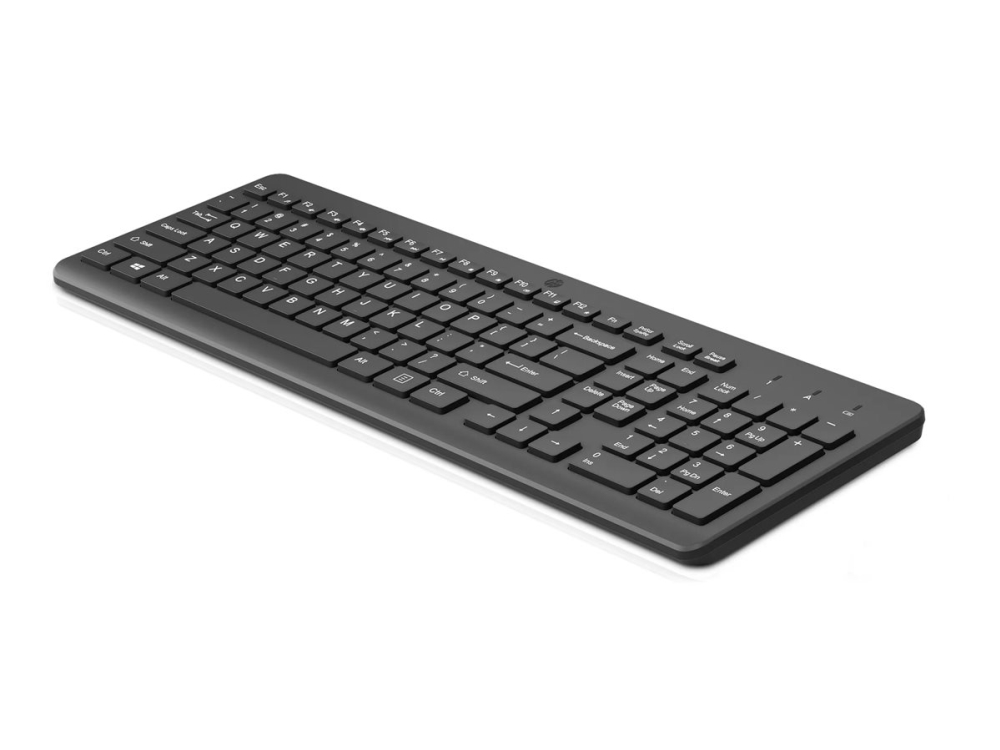 HP 225 - Tastatur - 2,5-zone layout - trådløs - 2.4 GHz - spansk - sort