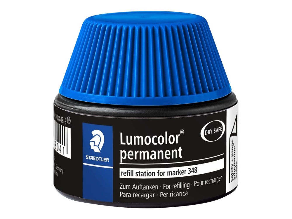 Staedtler Lumocolor 488 48-3, Sininen, moniosainen, 30 ml, 1 kpl, Saksa