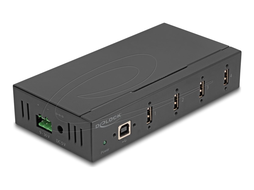 Delock 60686, Usb 2.0 Type-B, Usb 2.0 Type-A, 480 Mbit/S, Schwarz, Metall, 1,8 M