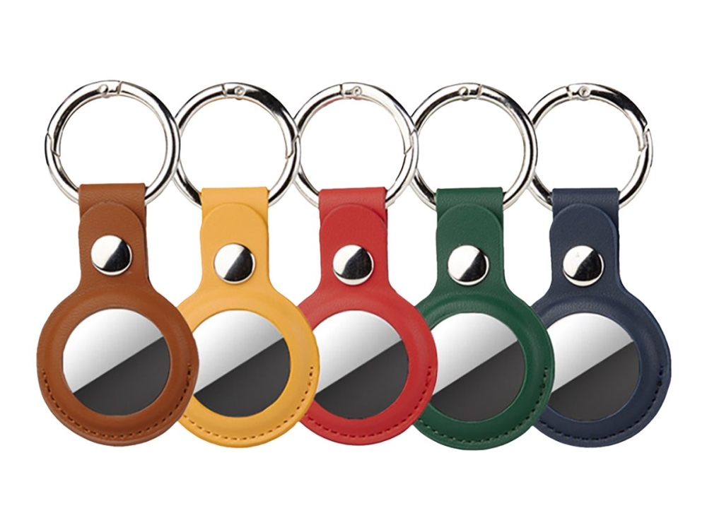 4smarts - Set - fodral för airtag - metall, polyuretanläder - blå, gul, röd, grön, brun - för Apple AirTag | Sport & Träning - Pulsklockor & Smartwatches - Tillbehör | GameStuff