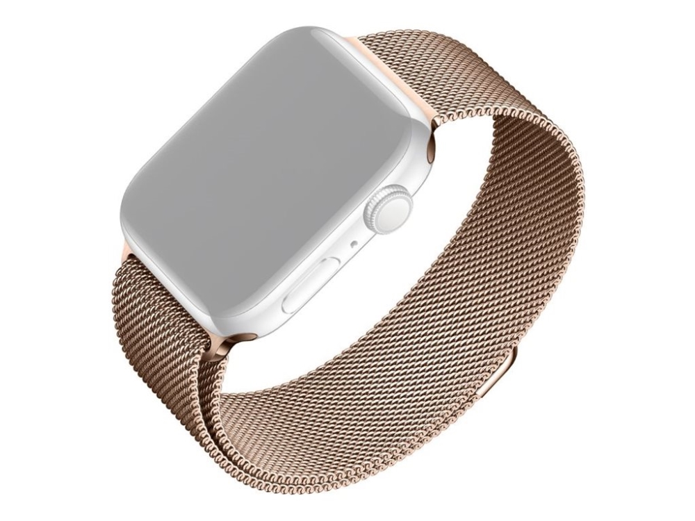 FIXED - Løkke for smart watch - 38/40/41 mm - roseguld - for Apple Watch Hermès Series 9, SE 3, Series 10, Series 11, Series 8, Series 9