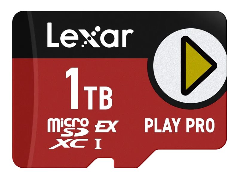 Lexar PLAY PRO - Flash-minneskort - 1 TB - Video Class V30 / UHS-I - mikroSDXC UHS-I | Foto och video - Foto- & videotillbehör - Minneskort | GameStuff