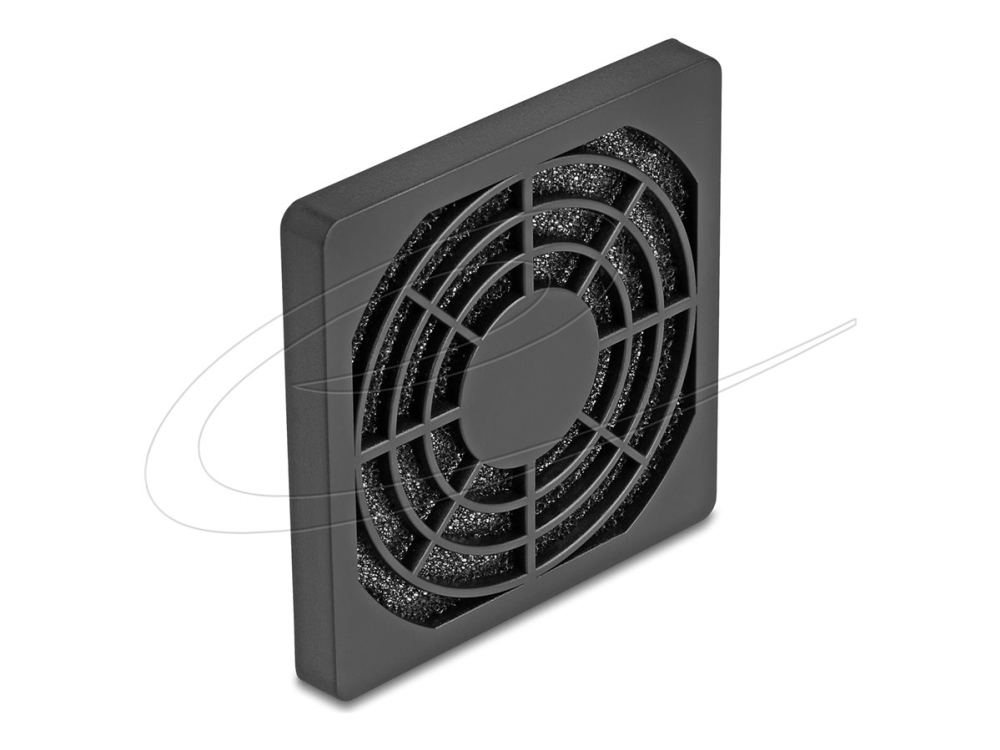 Delock tuuletinsäleikkö pölysuodattimella 60 x 60 mm musta